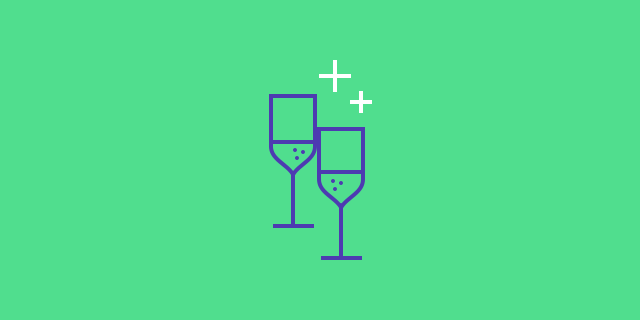 two glasses icon
