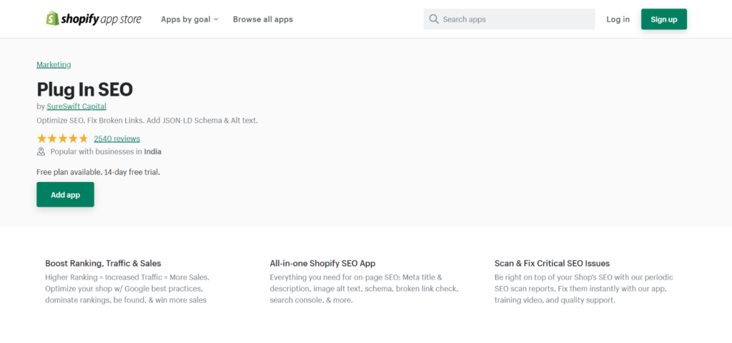 Plugin SEO app