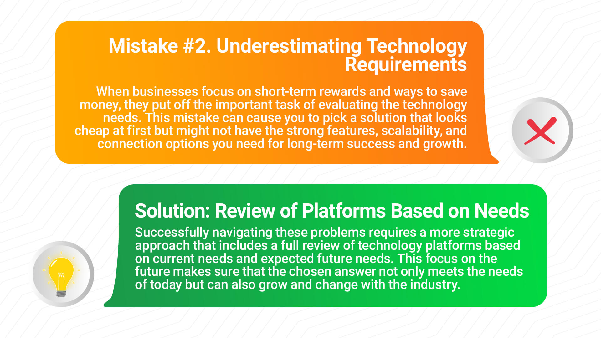 Mistake #2. Underestimating Technology Requirements